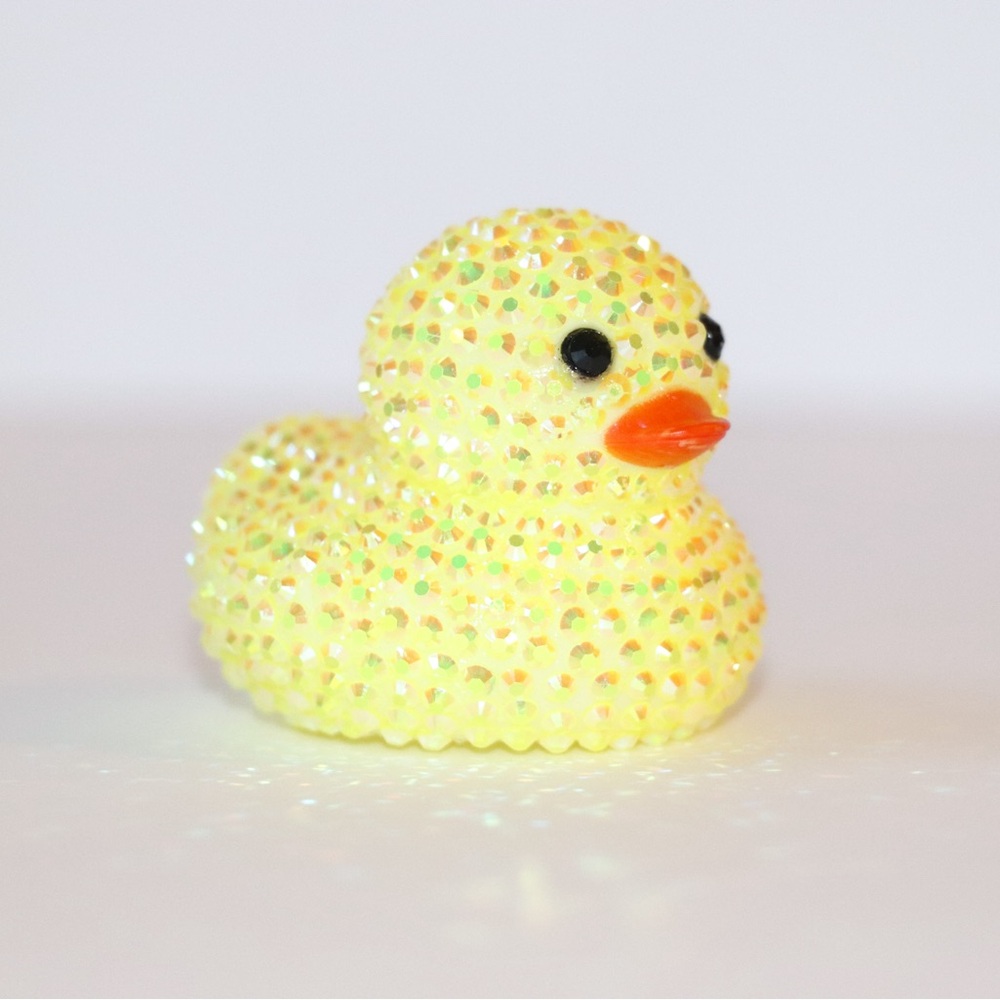 SOLID COLOR Rhinestone Jeep Rubber Duck, Jeep Ducking, Glow in the dark